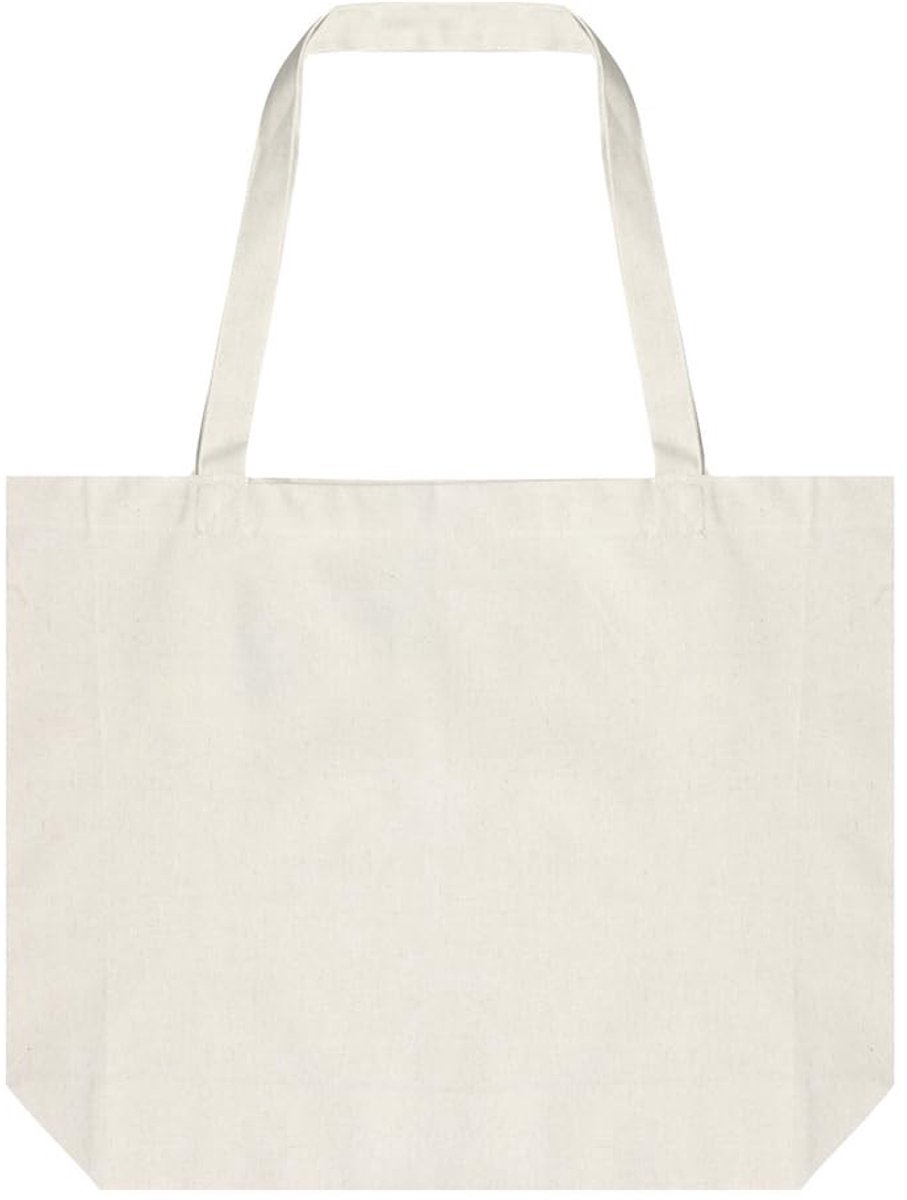 Dailygoods- Tote Bag - Duurzaam en veelzijdig - Boodschappentas - Hennep/katoen/polyester - Lichtgewicht - Extra versterkte naden
