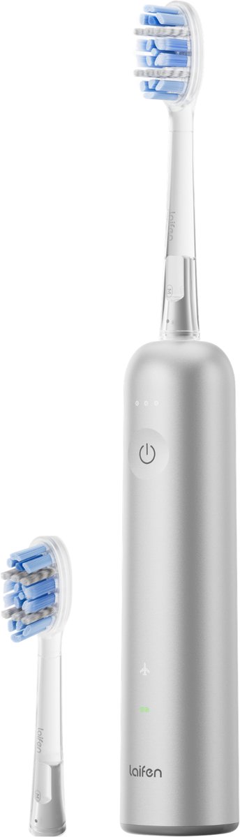Laifen Wave Pro Elektrische Tandenborstel - App-ondersteuning - Druksensor - 70 Dagen Batterijduur – Aluminium Zilver