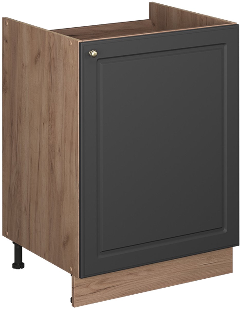 Vicco Wastafelkast Fame-Line, Anthrazit-Gold Landhaus/Goudkleurig Eiken, 60 cm