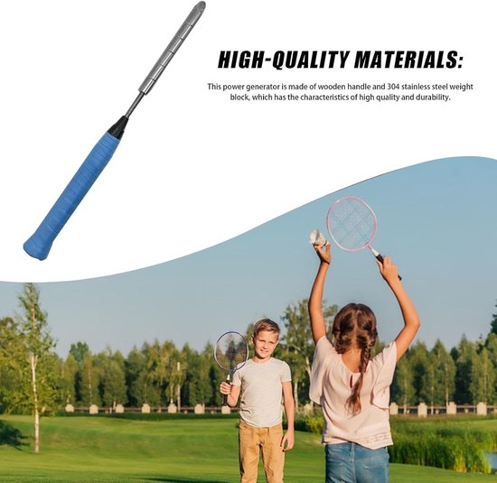 Badminton Trainer - Swing Trainer - Slag Oefenen - Verstelbaar Gewicht - 38.9 cm - Blauw — afbeelding 5