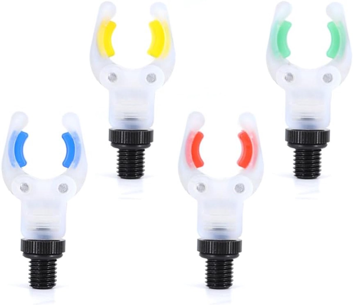 SnelShoppen - 4 Stuks Luminous Carp Rod Holder voor Vissen - Universele Steun met 3/8 Inch Draad - Ideaal voor Nachtvissen en Buitenactiviteiten