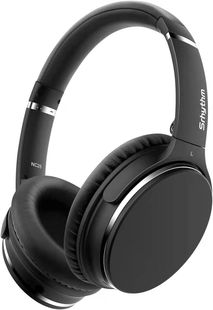 SnelShoppen - Active Noise Cancelling Over-Ear Headphones Bluetooth 5.3 met HiFi Geluid, 50 Uur Speeltijd, Microfoon, Laag Latentie Gaming Mode, Perfe