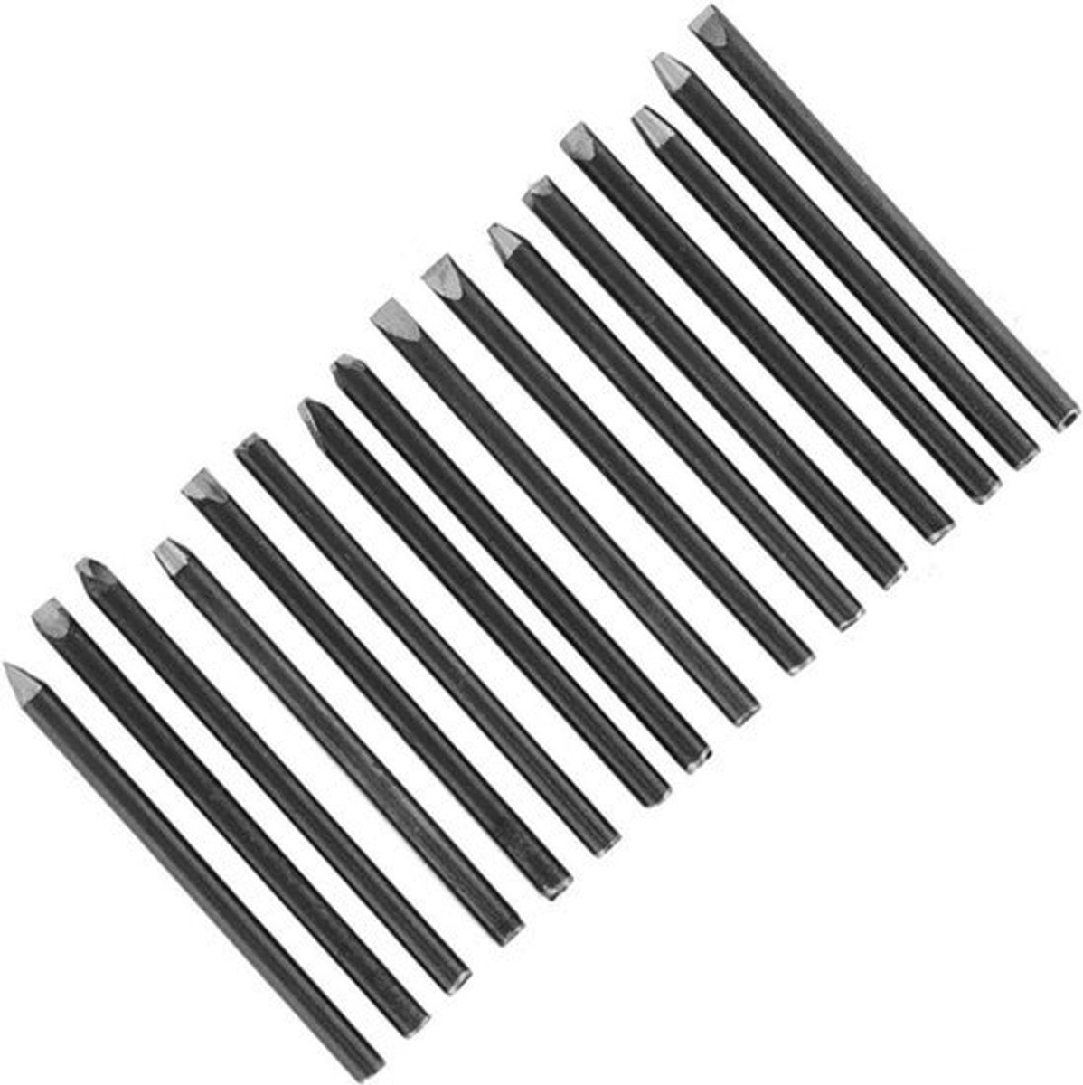 Chisel Tool Set - Metaal Beitelset voor Handgegraveerde Sieraden - DIY Sieraden Snijgereedschap (16 Staven)