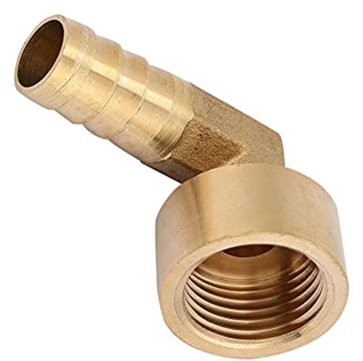 90 graden elleboog messing weerhaak fitting binnendraad messing elleboog slang weerhaak koppeling connector gewricht adapterfitting G1 / 2 (12 mm)