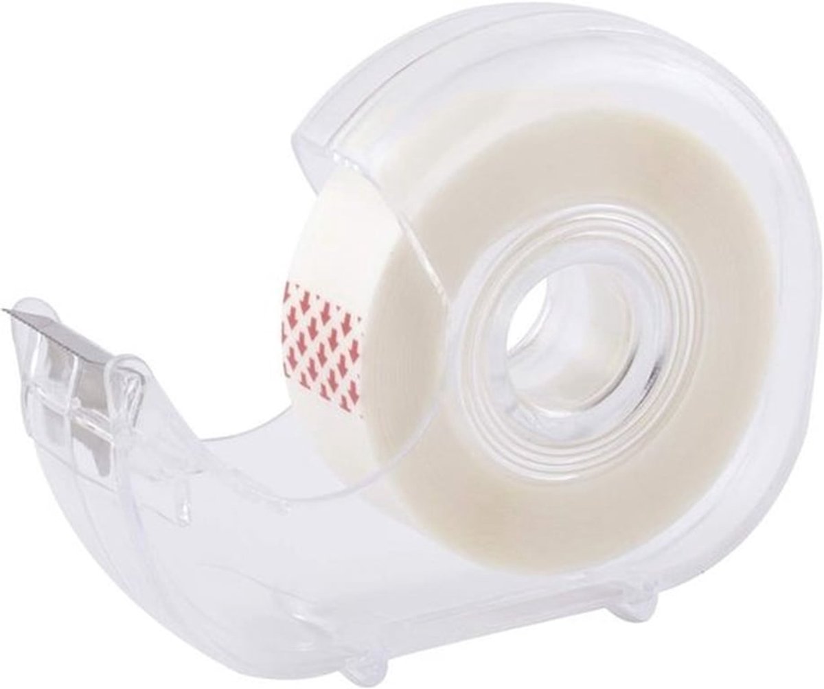 Transparante Plakband met Dispenser - Functioneel en Gebruiksvriendelijk - 1 stuk - Matte