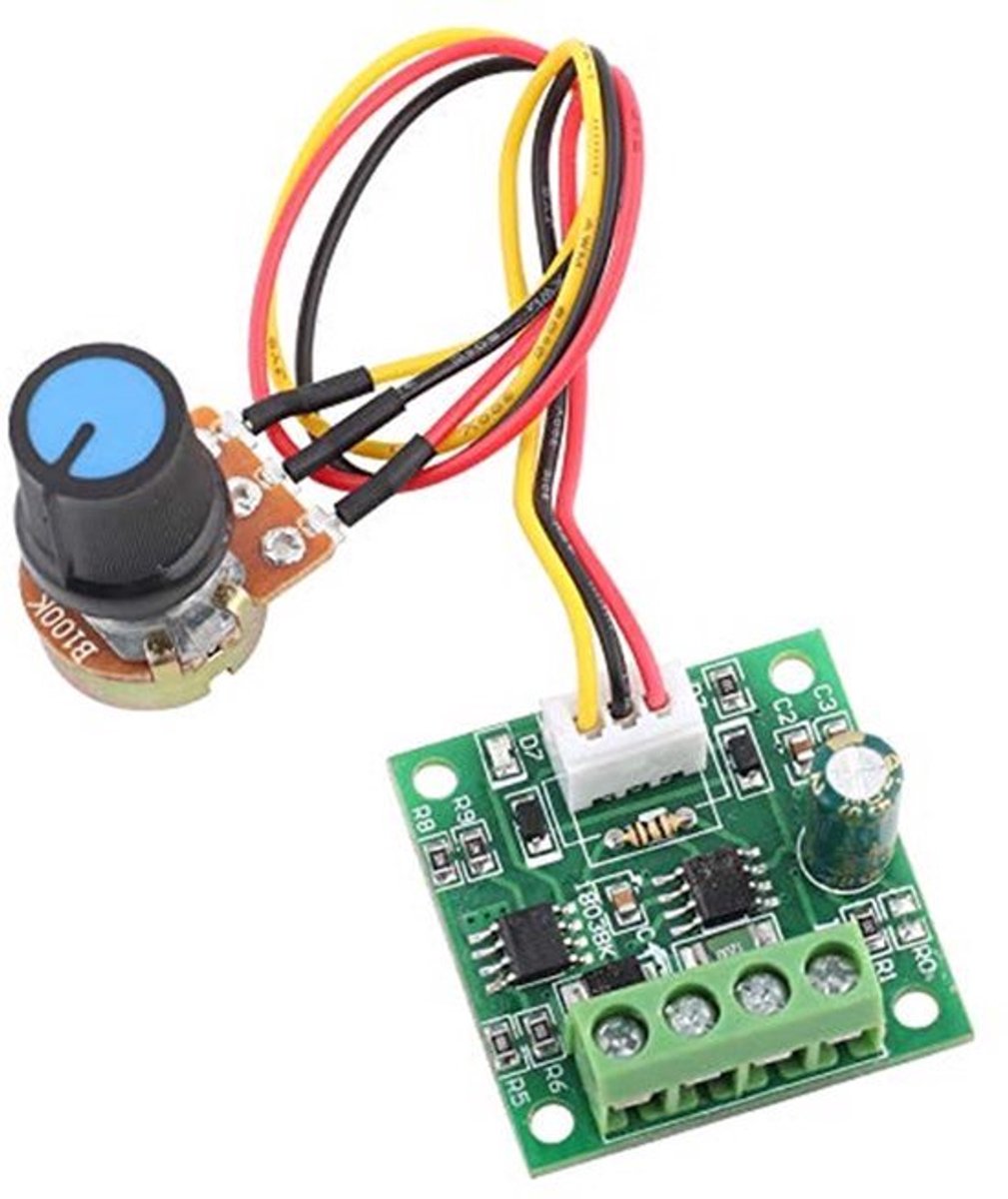 1803BW DC Motor Controller - PWM - 1,8V tot 12V - 2A - Zonder Potentiometer