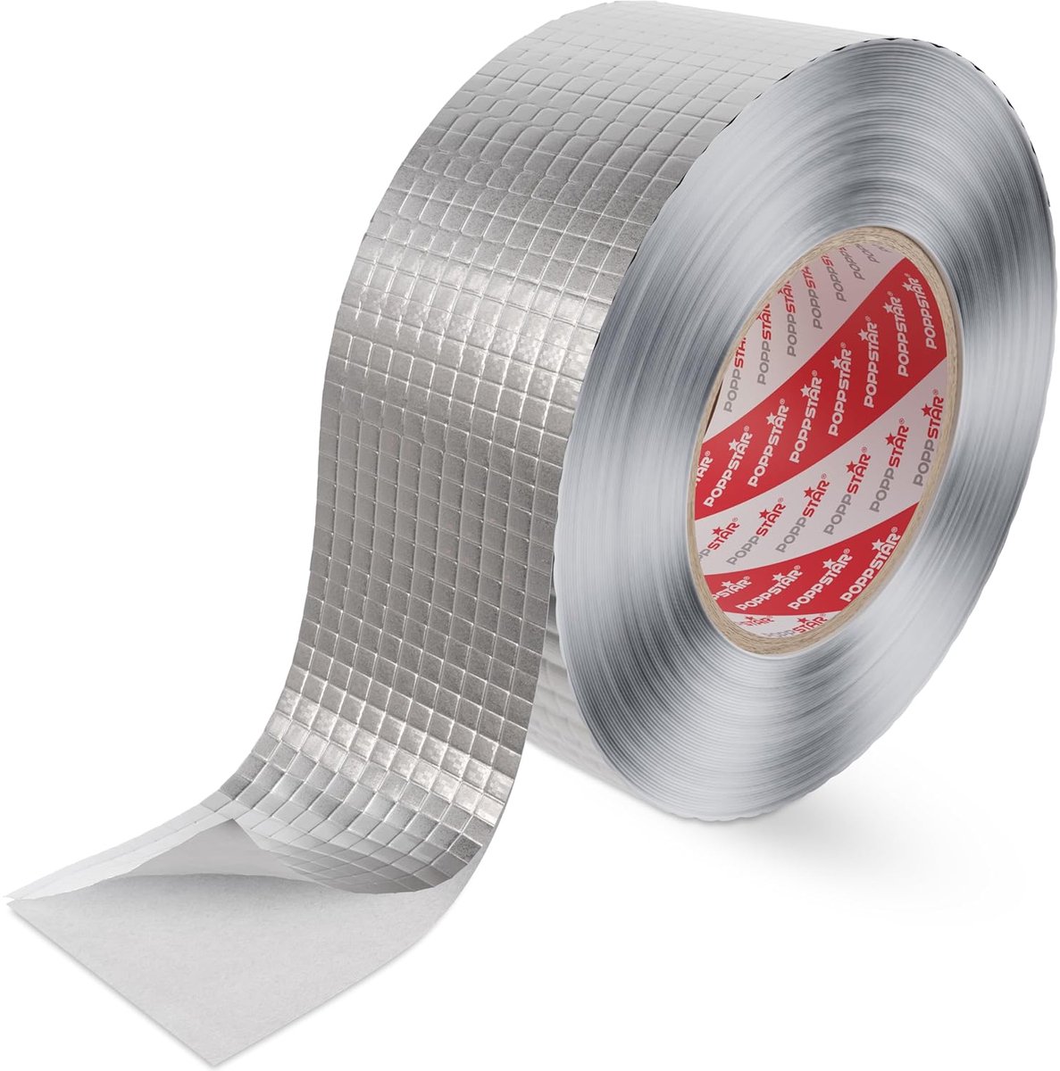 SnelShoppen - Aluminium Tape 50m x 48mm - Versterkt met Glasvezel - Hittebestendig & Vochtbescherming - Zelfklevend voor Pijpen en Isolatie