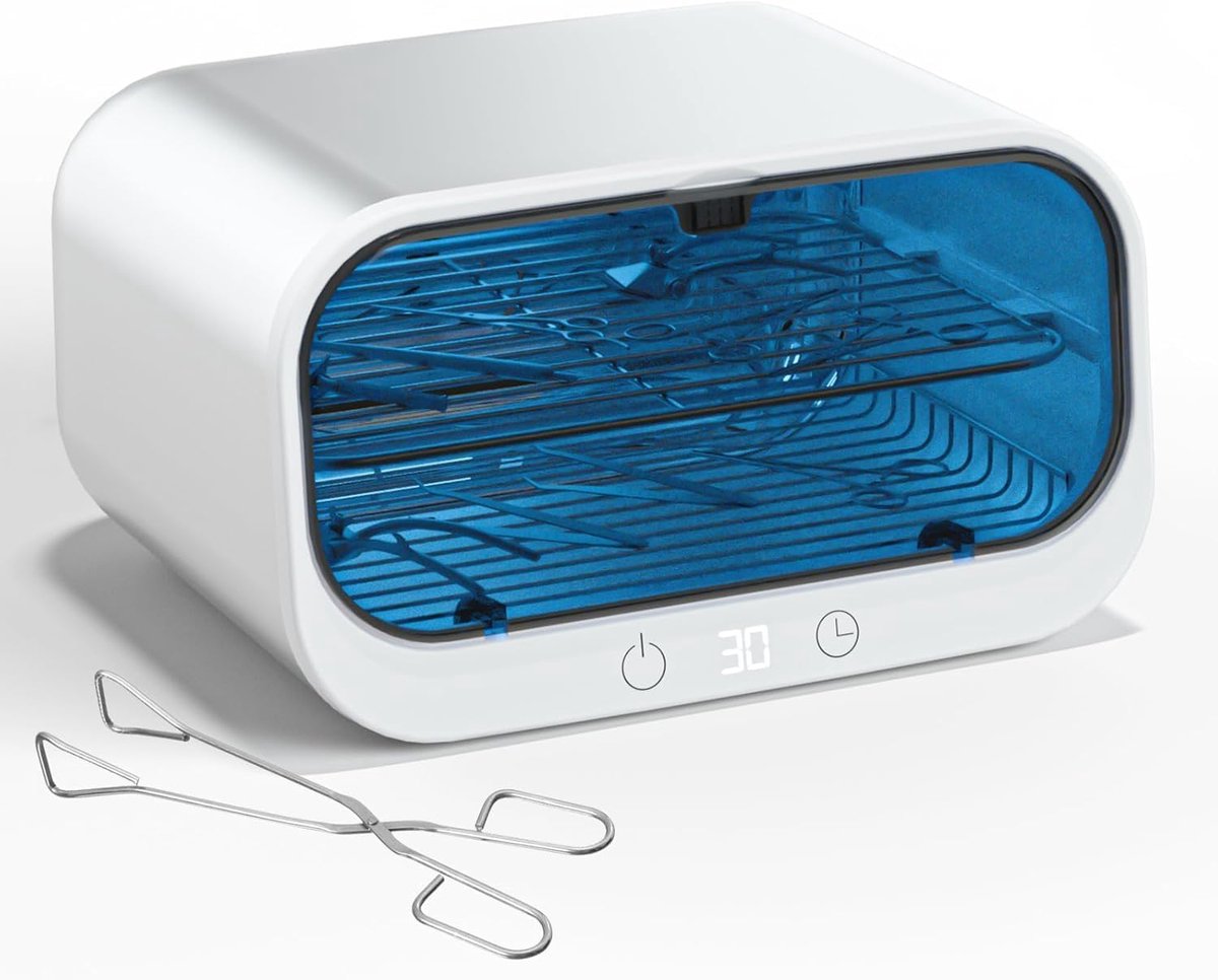 SnelShoppen - Instrument Steriliser 12L - Dubbele Laag UV Sterilisator voor Nageltools - Multifunctionele Sterilisator voor Thuis, Kappers en Schoonhe