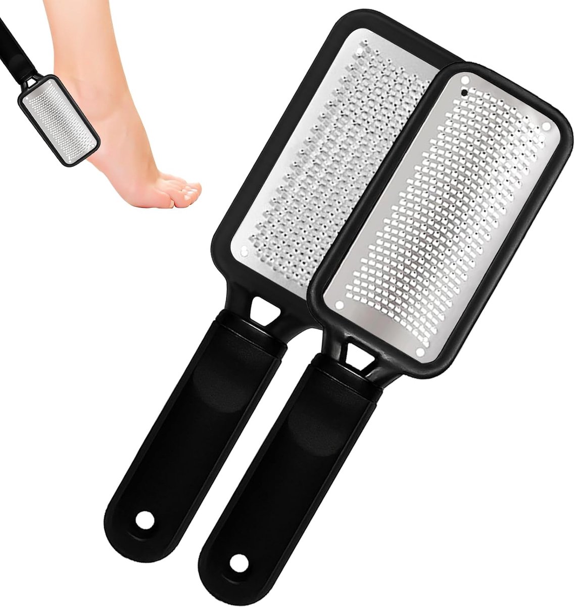 SnelShoppen - Professionele Voetvijl - Callus Remover en Pedicure File - 2-in-1 Voetgrater voor Dode Huid, Hielkloven, Eeltverwijderaar - Spa Kwalitei