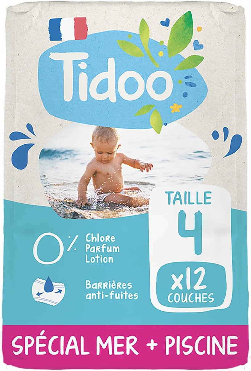 SnelShoppen - Zwemluiers Unisex T4 8.2 kg - Waterdichte zwemdiapers voor baby's en peuters - Ideaal voor zwembad, strand en vakanties - Hoogwaardige k