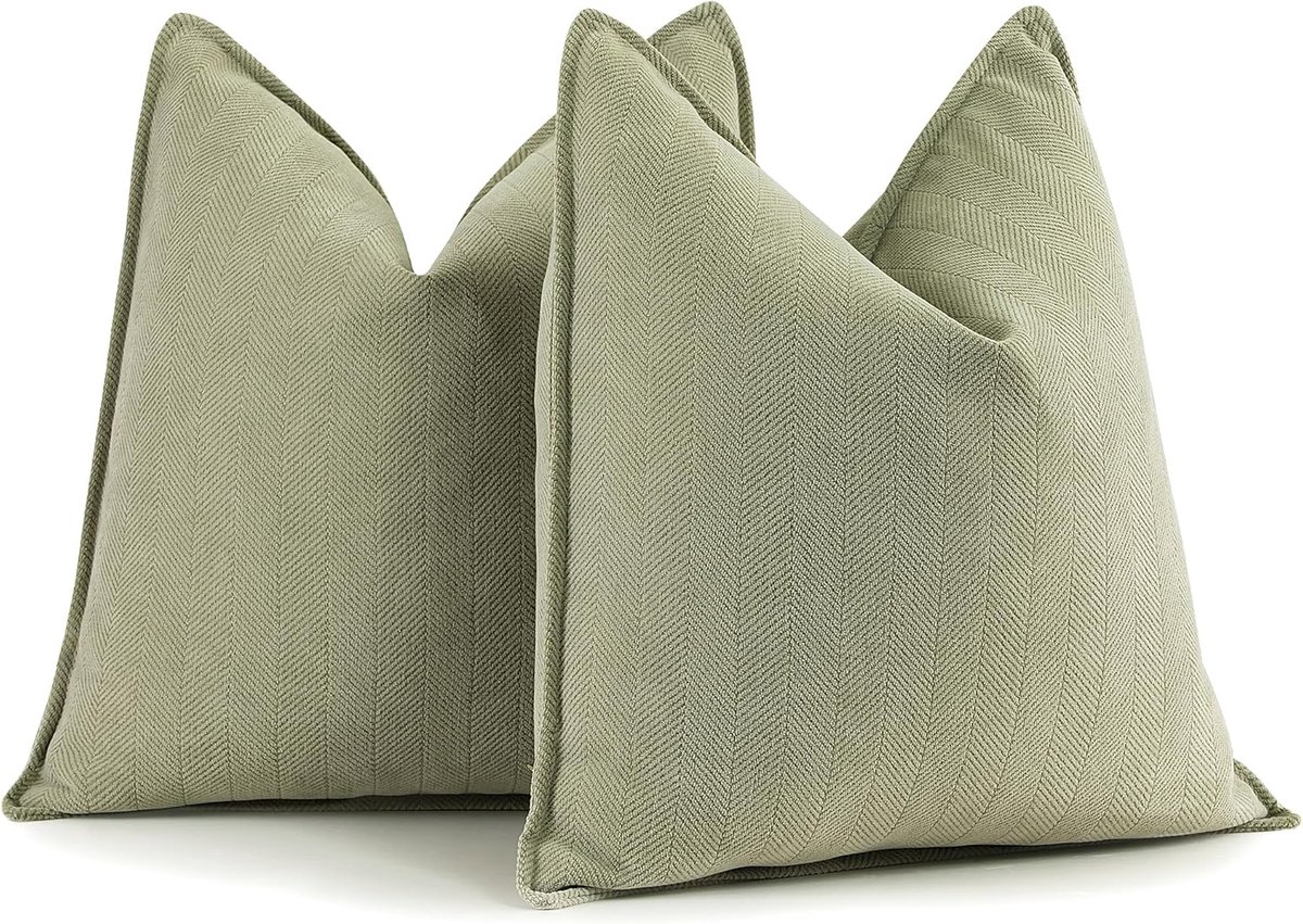 SnelShoppen - Set van 2 Elegante Chenille Sofa Kussens 50x50 cm - Luxe Decoratieve Kussens voor Sofa, Bed en Thuisdecoratie - Zacht en Duurzaam