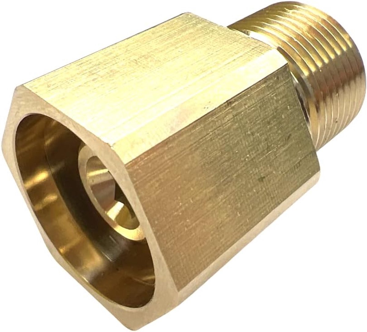 SnelShoppen - Adapter Easy!Lock TR22 naar M22 x 1,5 AG voor Kärcher hogedrukaccessoires - Messing, Eenvoudig te installeren, Geschikt voor HD/HDS/ProH