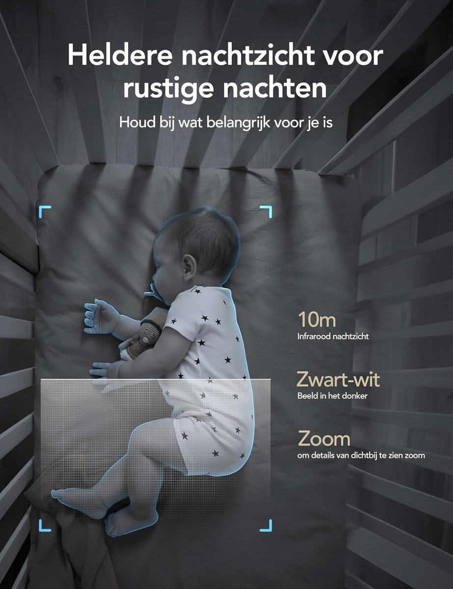 SnelShoppen - 4 Pack Wifi Indoor Beveiligingscamera 1080P, Nachtzicht, PIR Bewegingsdetectie, 2-Weg Audio, Cloud/SD Geheugen, Compatibel met Alexa/Goo