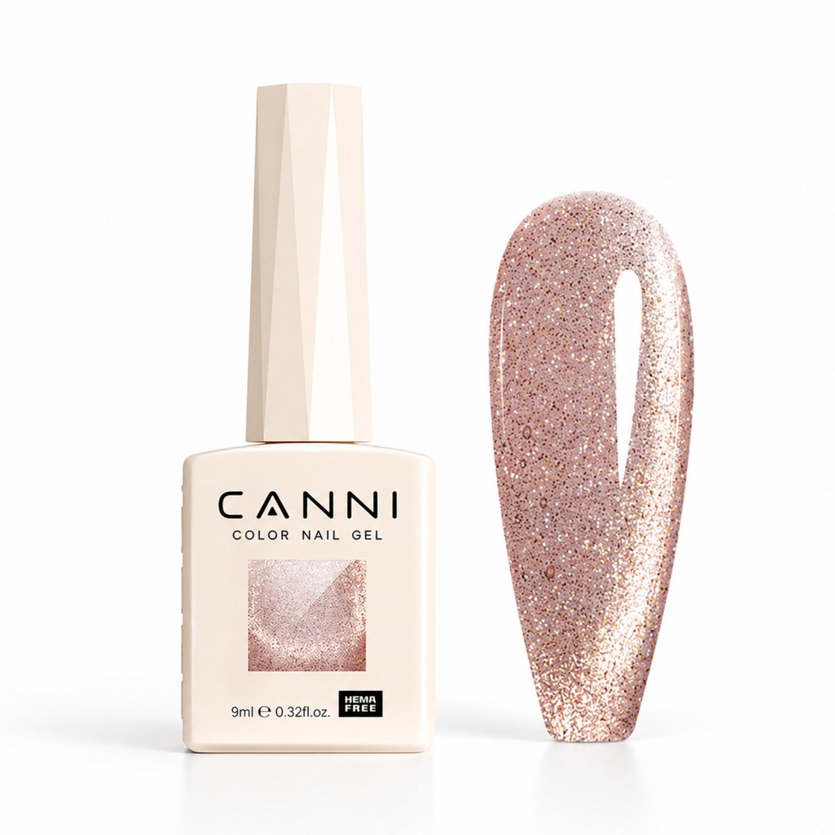 Canni - Cateye gellak - 10 ml - HEMA-vrij - TPO-vrij - Cat eye gellak - Cat eye - Pink Gellac - Gellak - Cat eye nagellak - Cat eye gellak set - Gellak nagellak - Gellak set