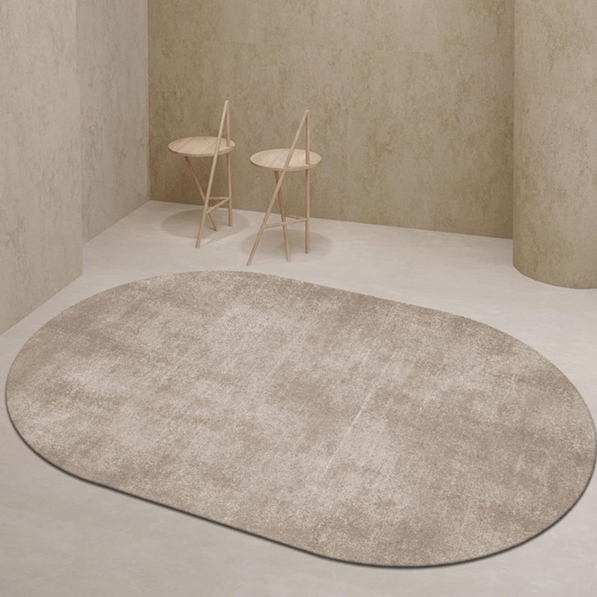Ovaal Vloerkleed - Tapijt Woonkamer - Interieur Verfraaien - Antislip Wasbaar - 130 x 180 