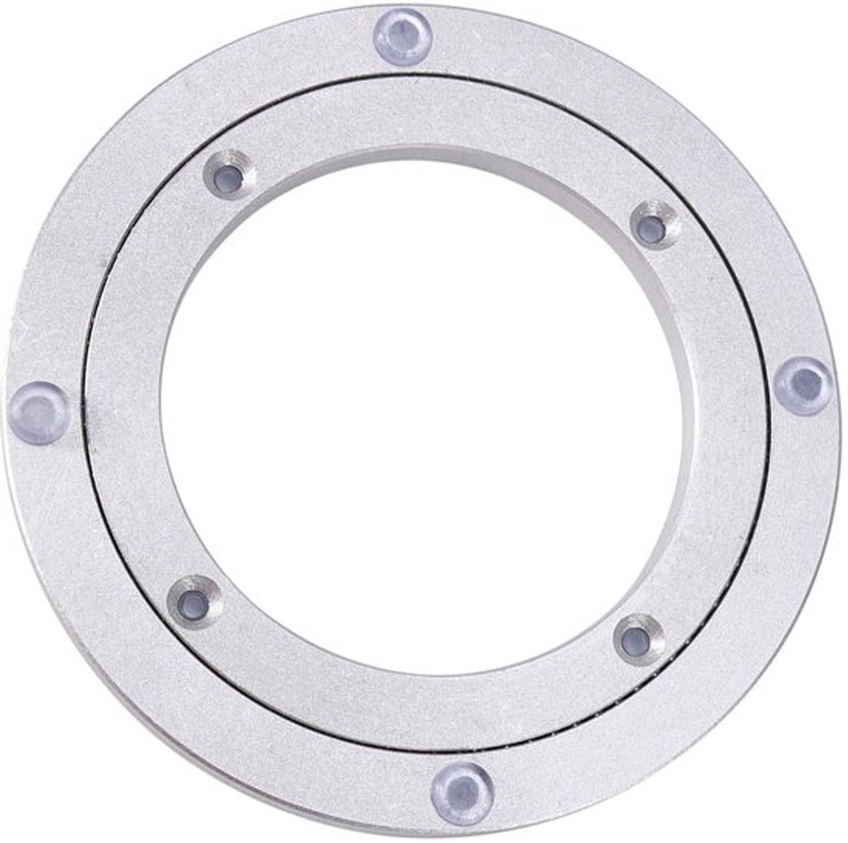 Robuuste draaitafel met draaiplateau van aluminium met lagers voor taarten, tv's, catering en andere diensten (8 inch * H8,5 mm)