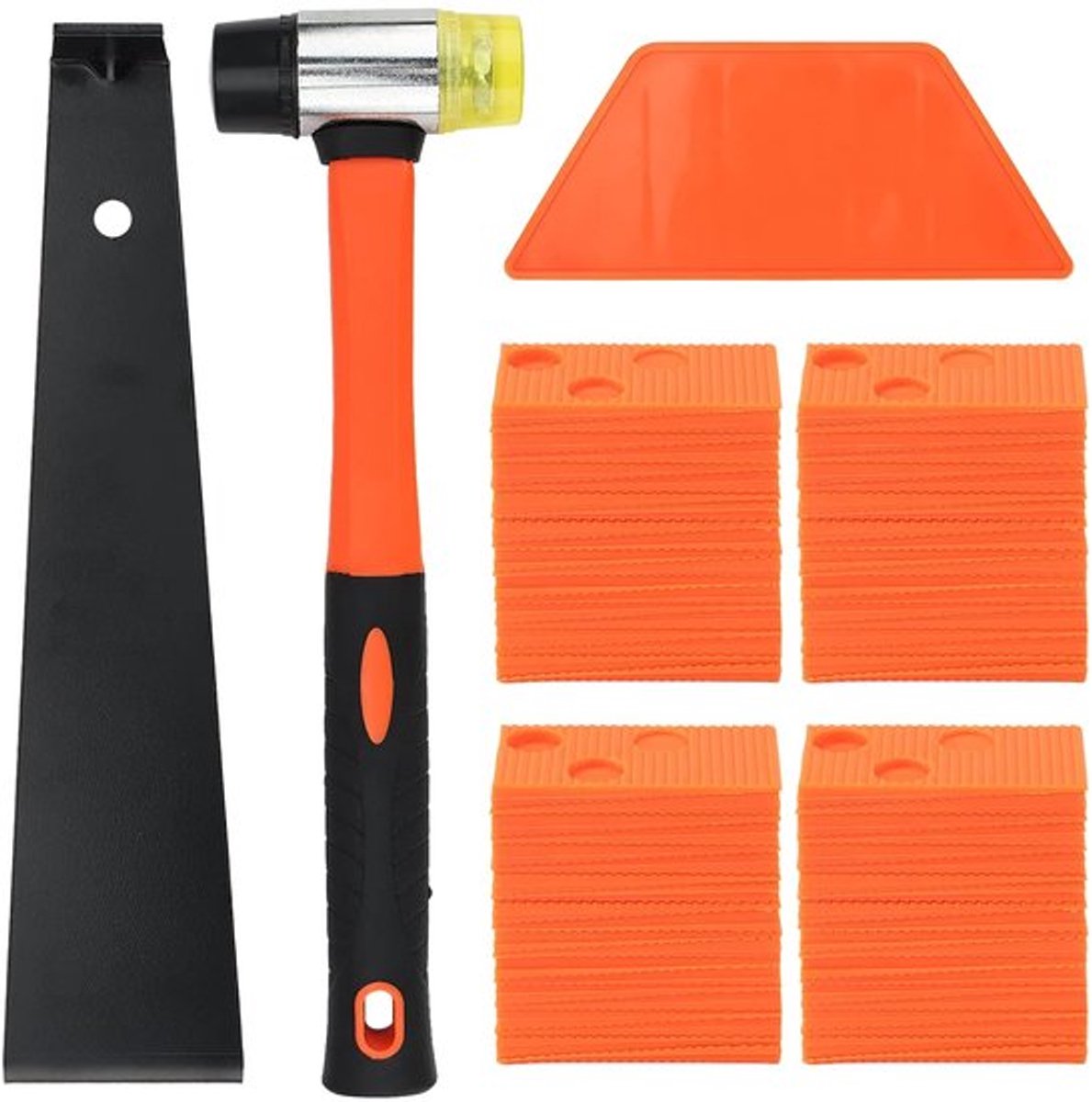 63-delige laminaat houten vloeren set - laminaat vloeren set - vinyl laminaat legset met 6