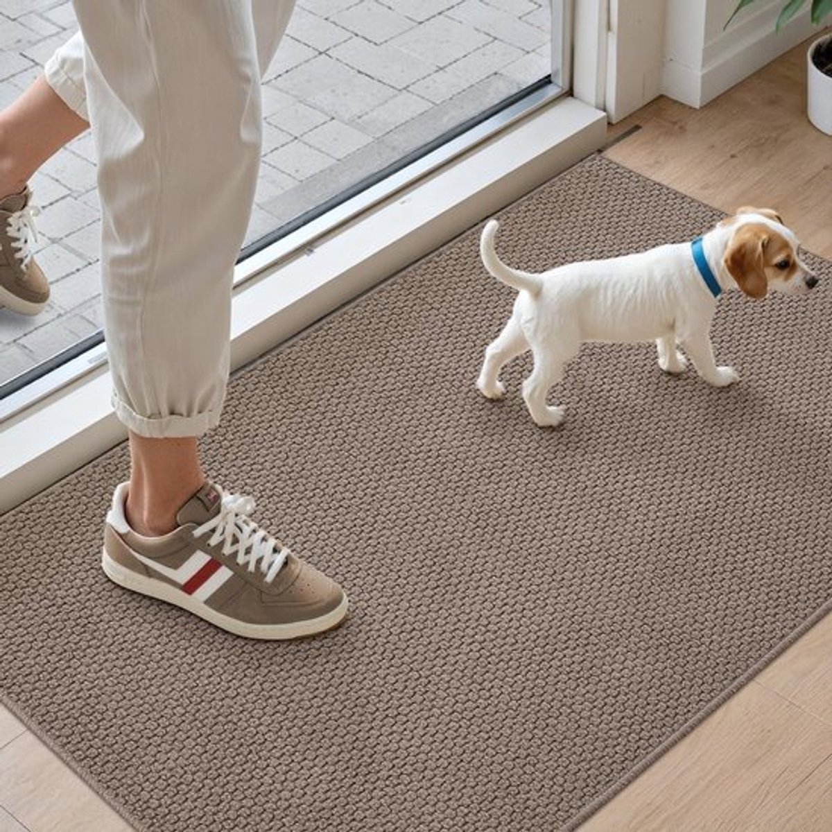 Deurmat 61 x 92 cm - Antislip - Vuilopvang - Binnen-deurmatten - Laag profiel - Wasbaar -