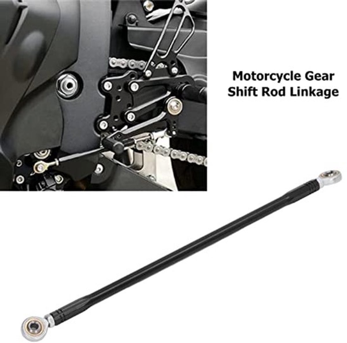 Shifter Rod Linkage Shifter Rod Linkage Aluminium Legering Motorfiets Versnellingspook Rod Linkage 280Mm Cnc Aluminiumlegering Universeel Voor Motoren