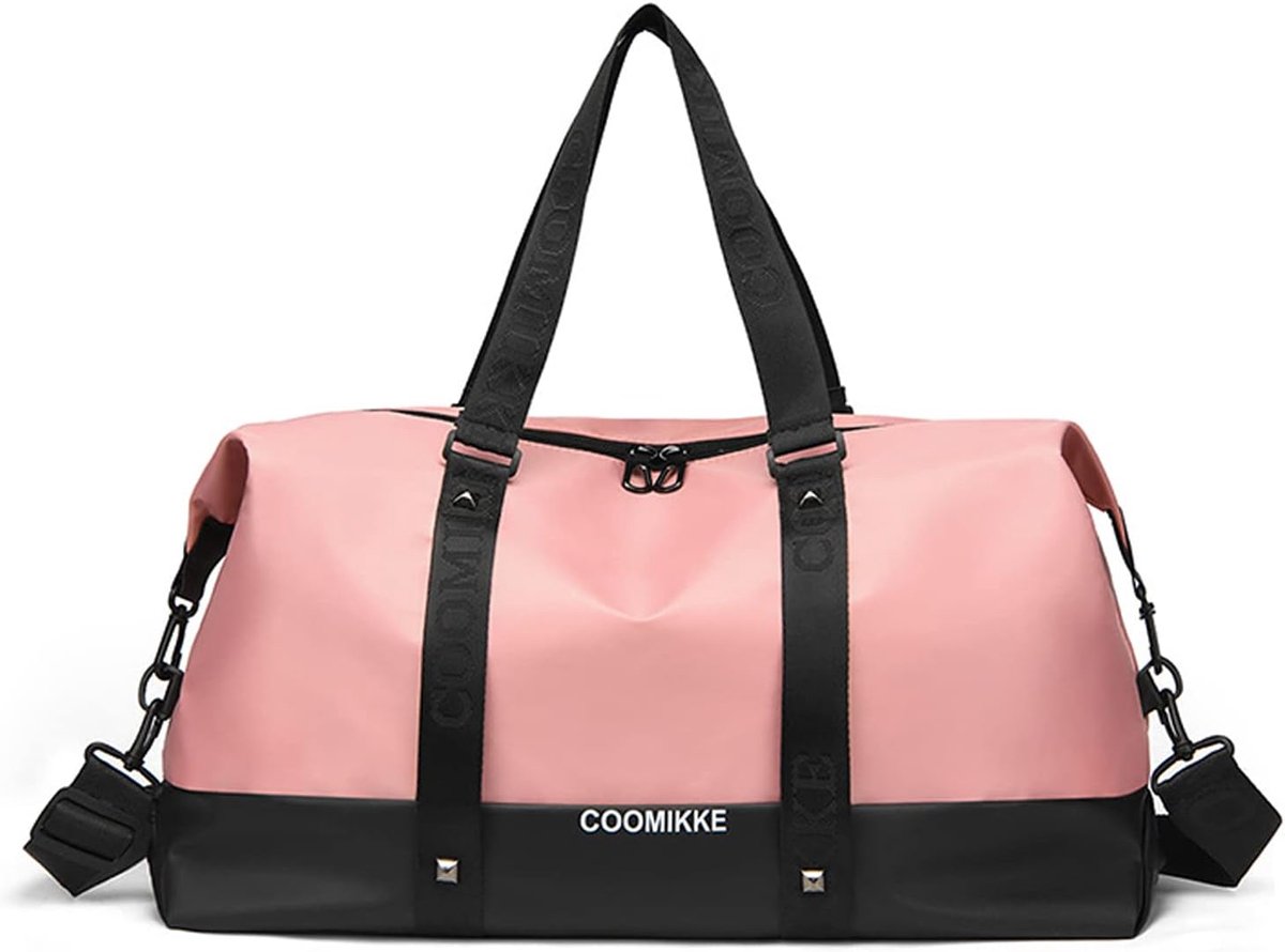 SnelShoppen - Ultralight Sporttas, Weekend Bag, Duffle Bag voor Mannen en Vrouwen, Handbagage, Schoudertas, Overnachting, Training, Oranje, 50x16x29 c