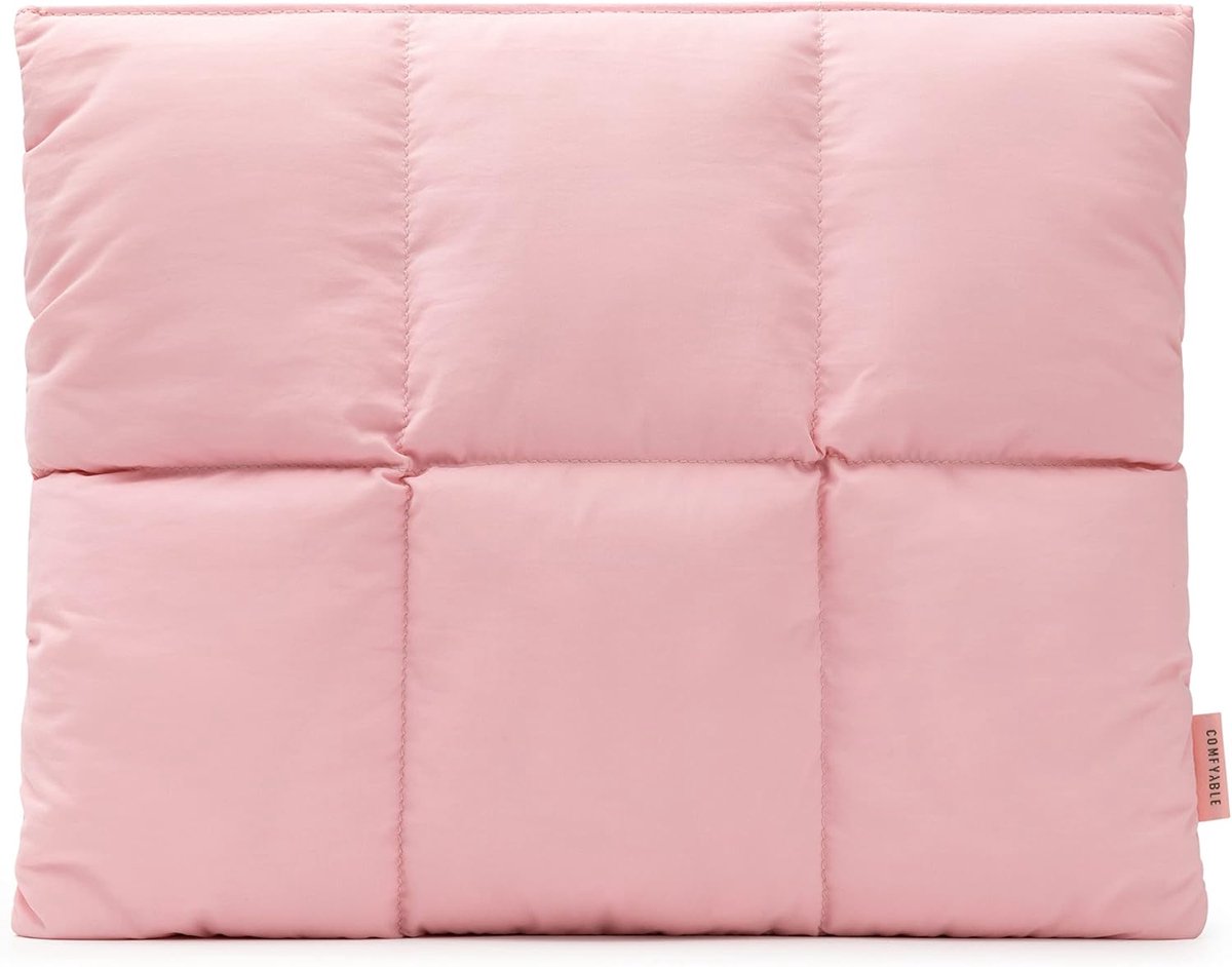 Laptop Sleeve - Beschermhoes Laptop - Veilig Vervoeren - Waterdicht Crinkle Nylon - 13-14 Inch - Roze