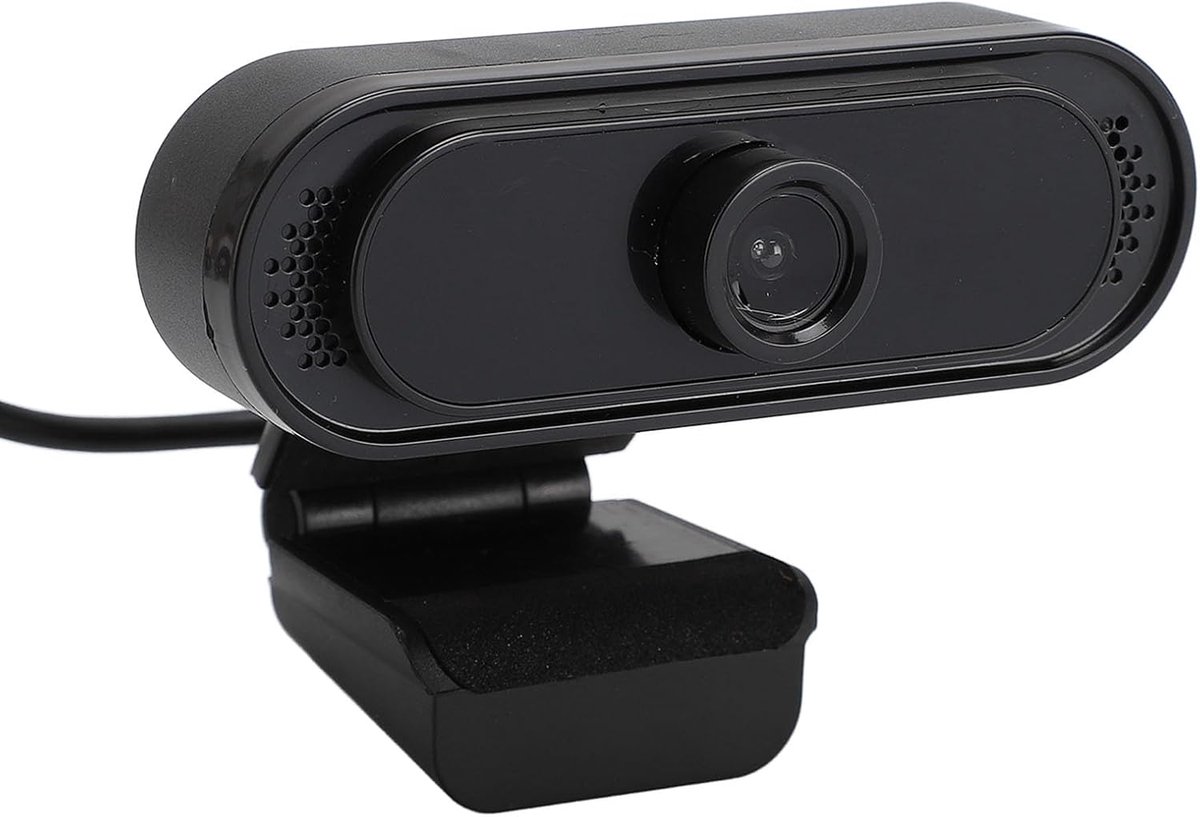 SnelShoppen - Webcam 1080P HD met Noise Cancelling Microfoon, Auto Focus, Plug and Play voor Zoom, Skype, Face Time, Videobellen, Conferenties, PC, La