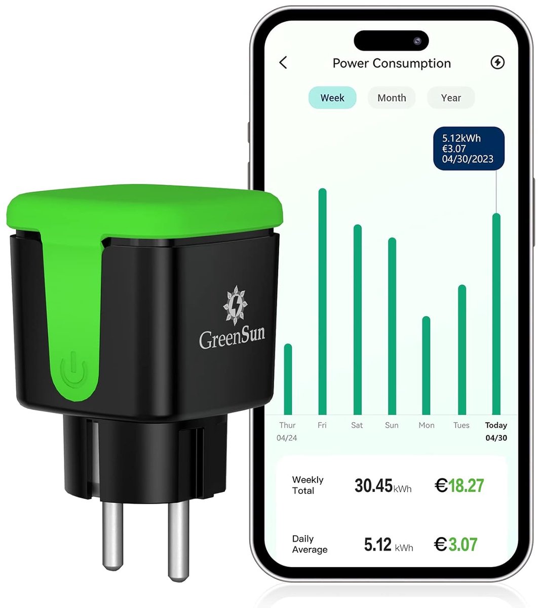 SnelShoppen - Outdoor WiFi Socket met Timer, VeSync App, Voice Control, 16 A, Waterproof IP44, Slimme Stopcontact voor Tuin, Camping en Buitengebruik