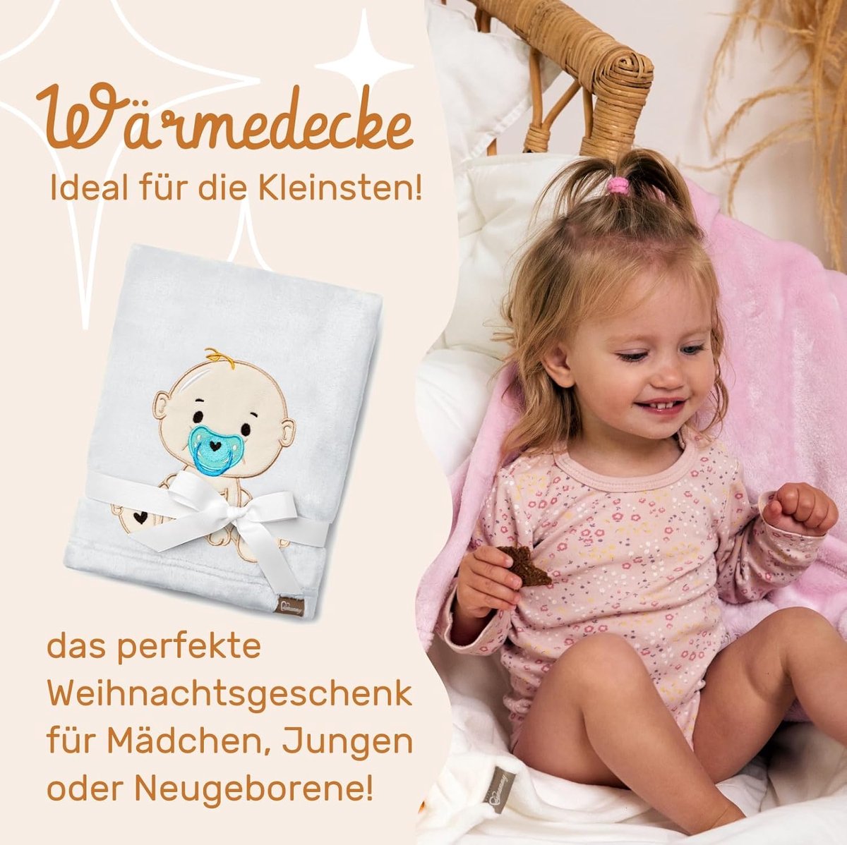 SnelShoppen - Warm Kinderdeken met 3D Applicatie - Hypoallergene Microfiber - Lichtgrijs - Cuddly Gift voor Jongens - Perfect voor Herfst en Winter