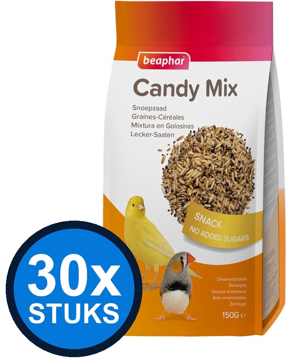 30x Beaphar - snoepzaad 150gr - Vogelvoer - 150 g