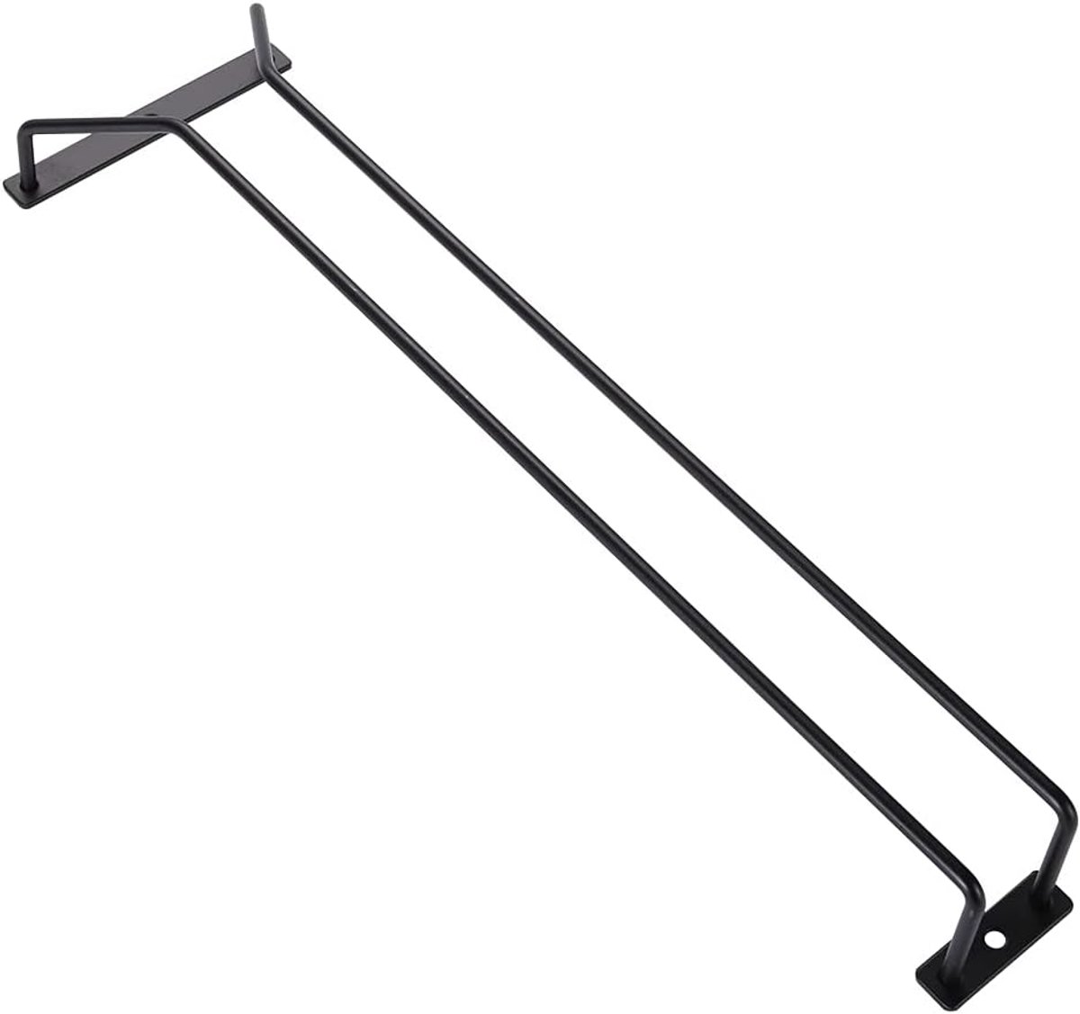 Thijox - Zwart Wijnglazen Rack Onder Kast, Stemware Houder voor Keuken en Bar, 40,5 CM, Decoratief Wijnglas Opslag, Functioneel en Stijlvol