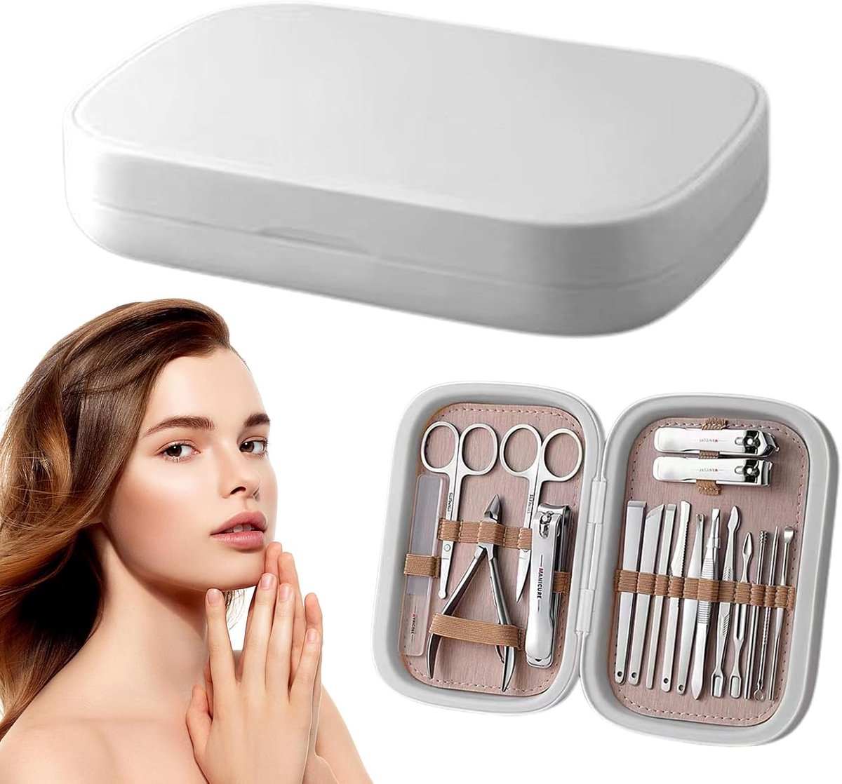 Thijox - Manicure Pedicure Set | Roestvrij Staal en Roestbestendig | Nagelknipper Set voor Vinger- en Teennagels | Ideaal voor Vrouwen, Mannen, Tiener