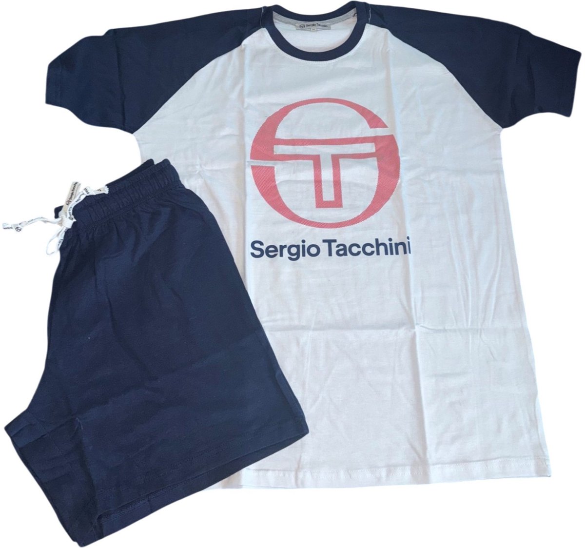 Sergio Tacchini Tacchini 39492727 Pyjama Blanco/Marino Wit