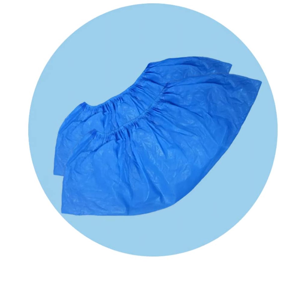 SnelShoppen - 300 Stuks Wegwerpschoenhoezen, Disposable Overschoenen, Non-slip Zool, Waterdicht, CPE, Blauw, Ideaal voor Binnen & Buiten Gebruik