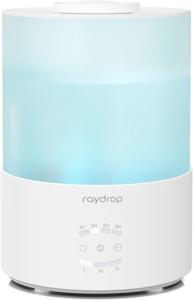 SnelShoppen - Raydrop Luchtreiniger en Verdamper KC-RD13-EU - 111 kg - Stille, Energiezuinige, Moderne Design - Vochtigheid Verhogen voor Thuis, Kanto