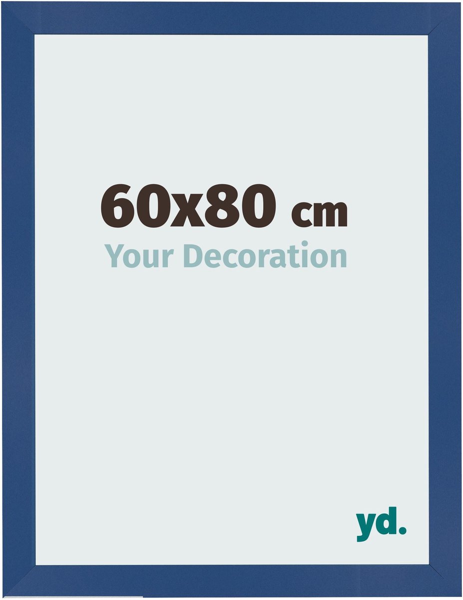 Your Decoration - Fotolijst 60x80 cm - MDF - Donkerblauw - Bologna