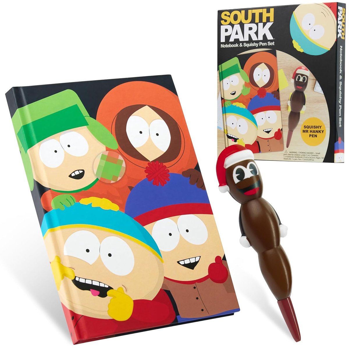 SnelShoppen - South Park Notitieboek en Pen Set, Grappige Stationery Set, Leuke Geschenken voor Mannen, Kantoor Benodigdheden, Creatief Schrijfmateria
