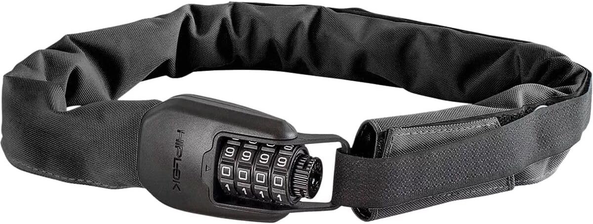 SnelShoppen - Hiplok SPIN Kettingslot Unisex, 75cm, Zwart, Lichtgewicht, Draagbaar, 4-cijferige Combinatieslot, Hoogwaardige Hardened Steel, Ideaal vo