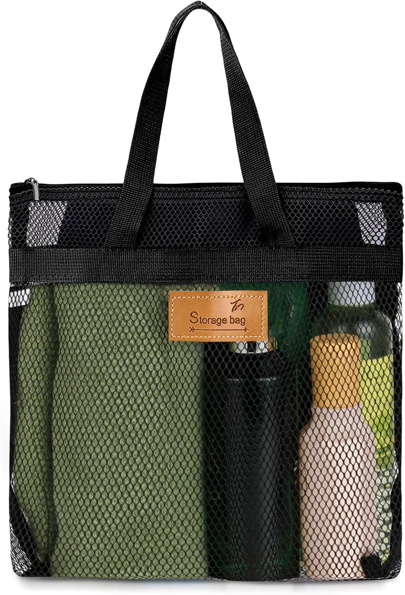 SnelShoppen - KALIONE Shower Bag, Draagbare Strandtas met Handvat en Grote Capaciteit, Reis Doucherugzak voor Gym, Douche en Strand, 31x25 cm, Sneldro