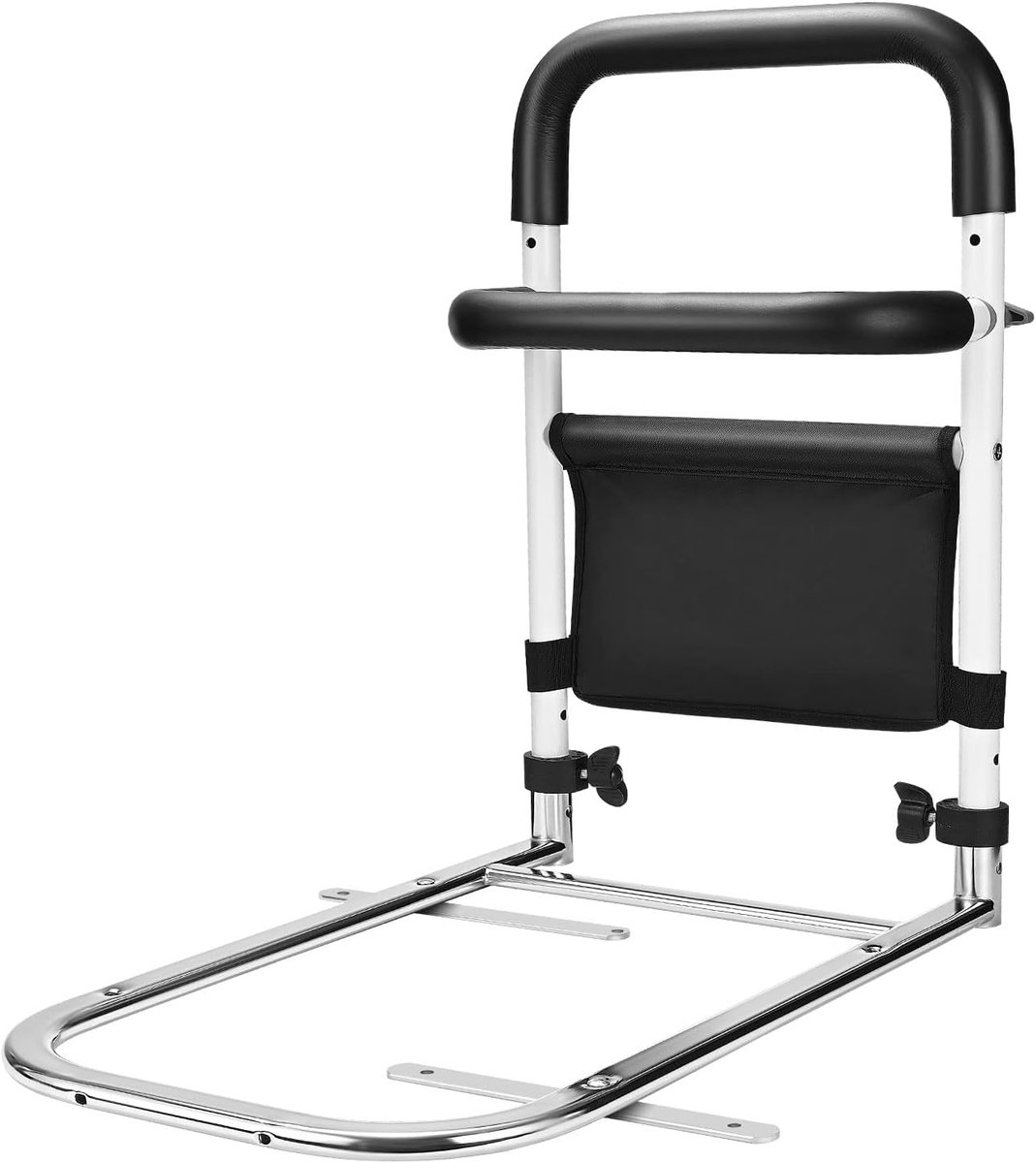 SnelShoppen - Bedhek voor Ouderen en Kinderen, Vouwbare Veiligheidshekken voor Bedden, Verstelbare Armleuningen, Antislip en Comfortabel, Geschikt voo