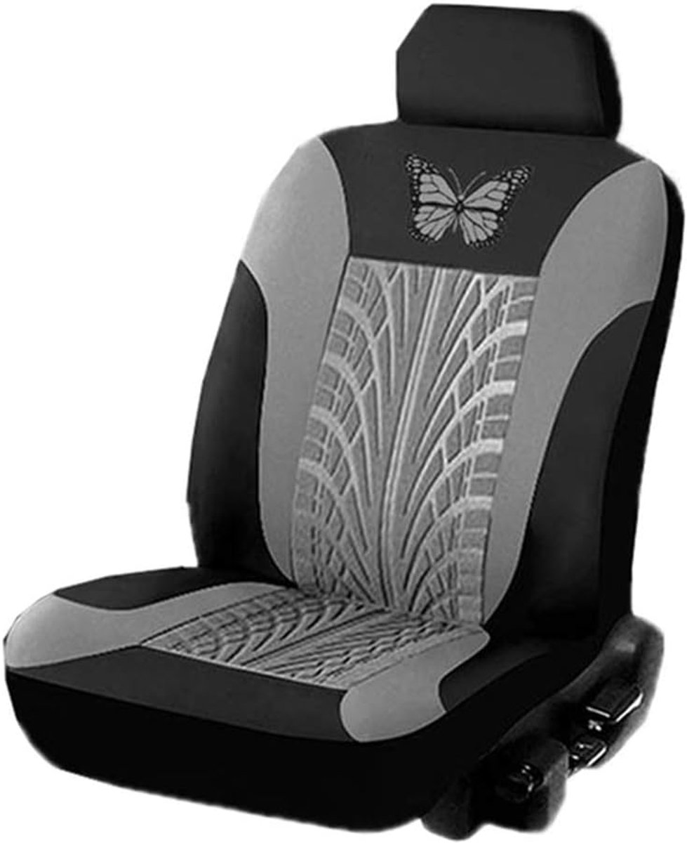 SnelShoppen - Universele Autostoelhoezen Set - 3D Vlinder Druk, Ademend, Volledige Bescherming voor Auto's, Trucks, SUV's, Geschikt voor Diverse Model