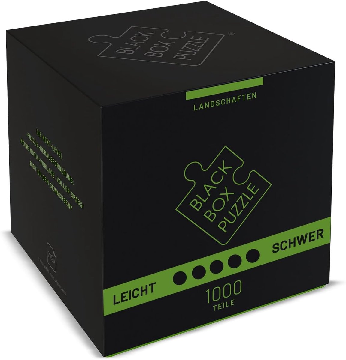 SnelShoppen - Black Box Puzzel 1000 Stukjes - Uitdagende Puzzel zonder Sjabloon voor Volwassenen - Zwart en Wit Landschap - Perfect voor Ontspanning e