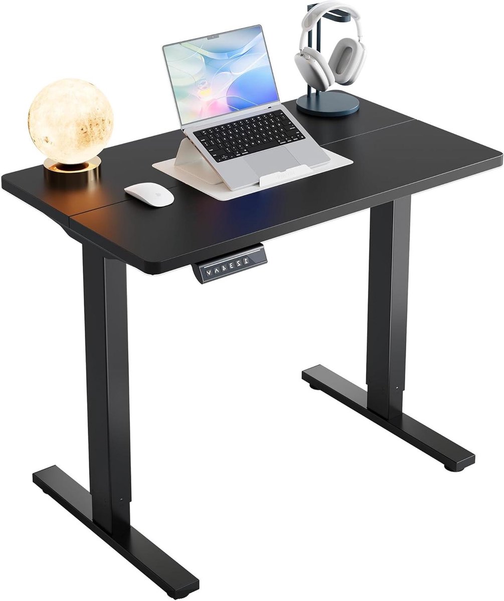 Elektrisch Bureau - Verstelbaar Bureau - Thuiswerken Bureau - 4 Geheugenstanden - 80x48cm - Zwart