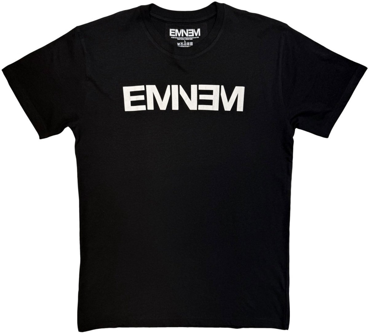 Eminem - Logo Mono Heren Tshirt - M - Zwart/Wit