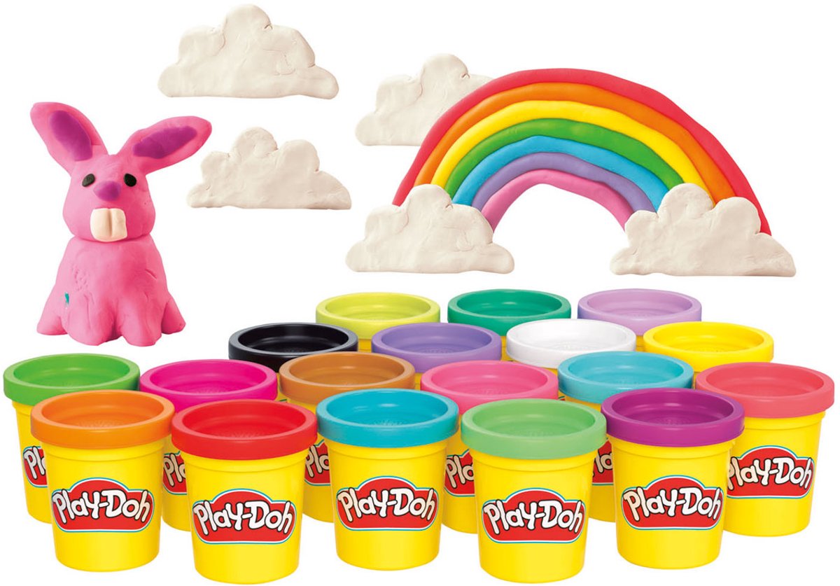 Play-Doh Fantaseer maar raak - 18 potjes van 84 gram - Verschillende Kleuren — cadeau in Spellen & Speelgoed - foto 5