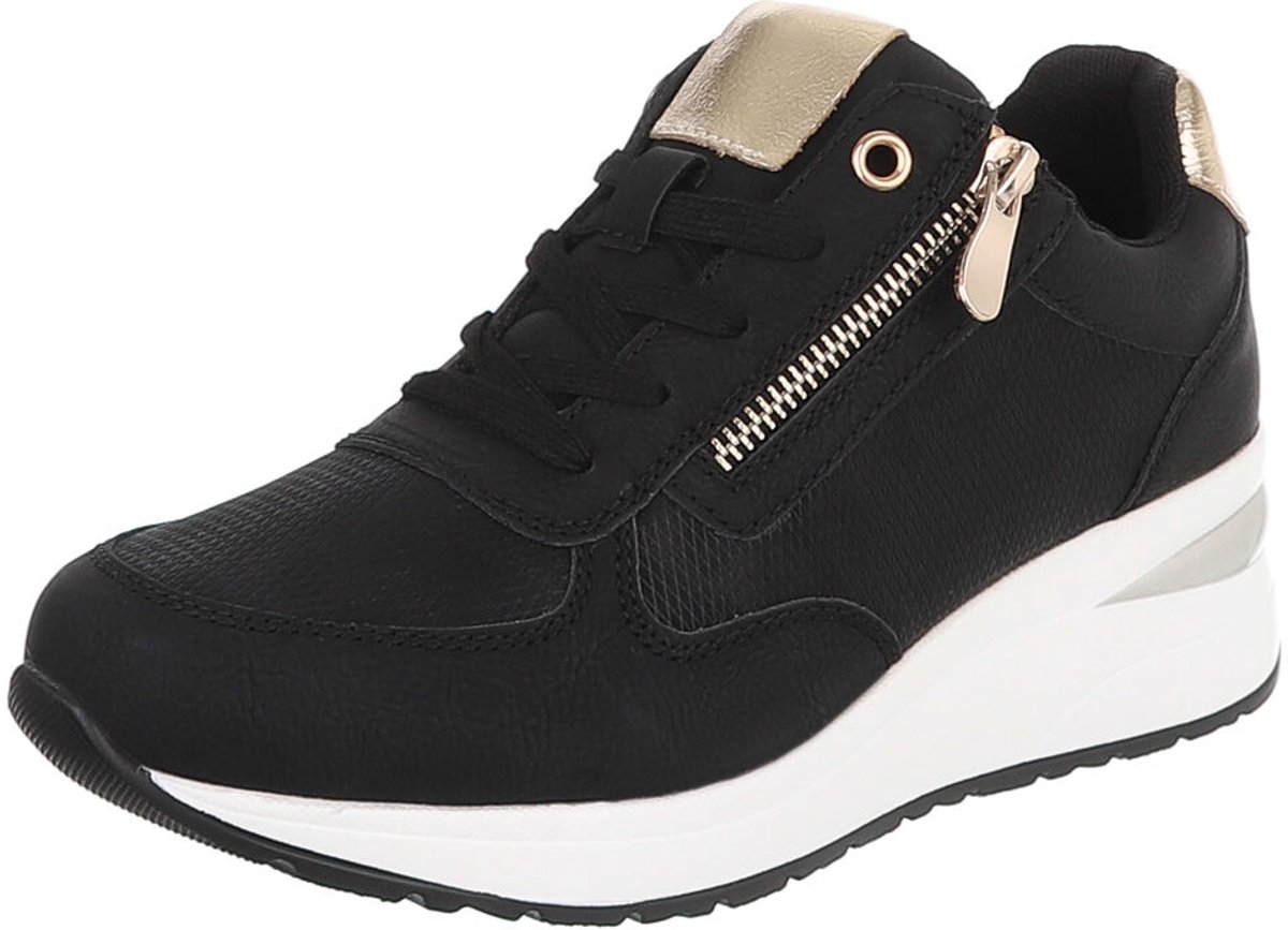 Sneaker - veters en rits - dames Mt:40