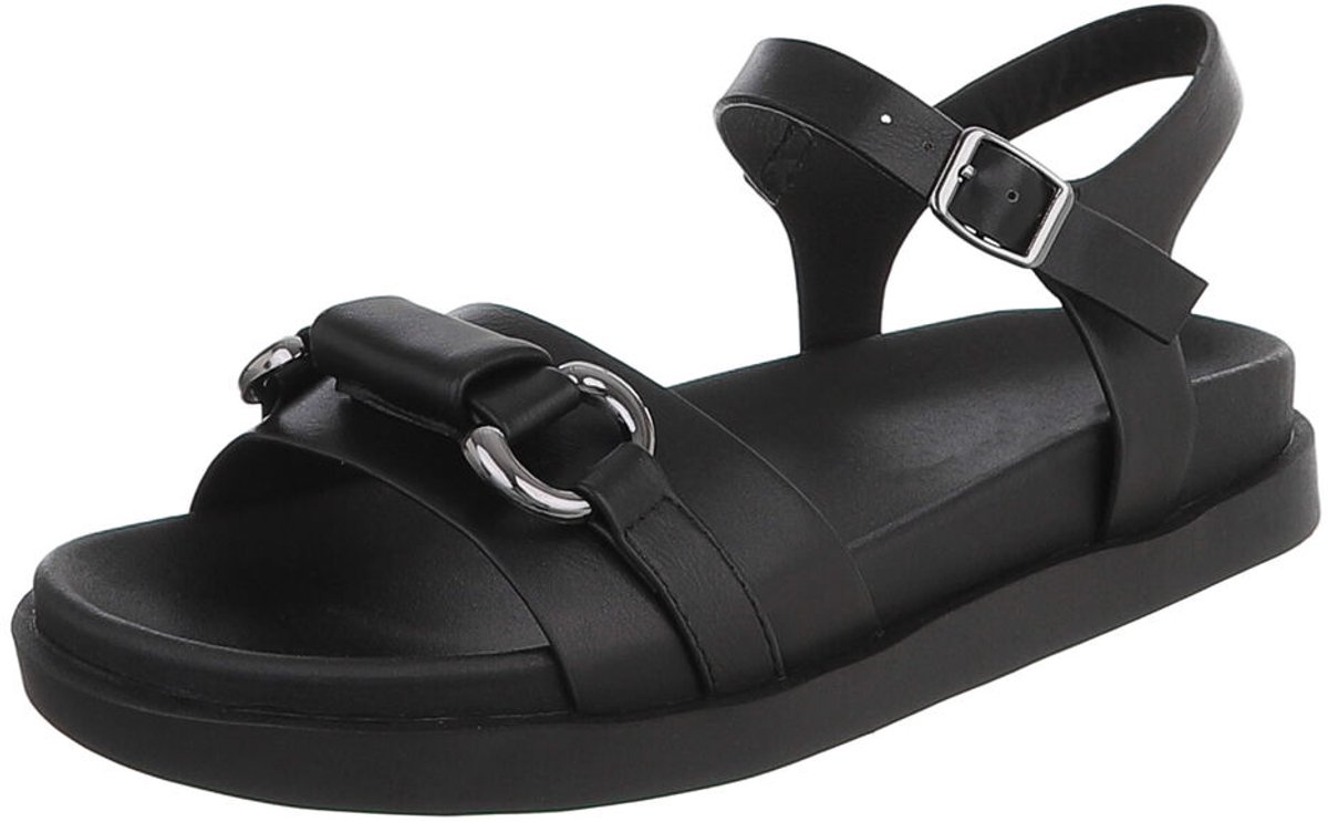 Sandalen met gesp en ringdetail - dames Mt:39
