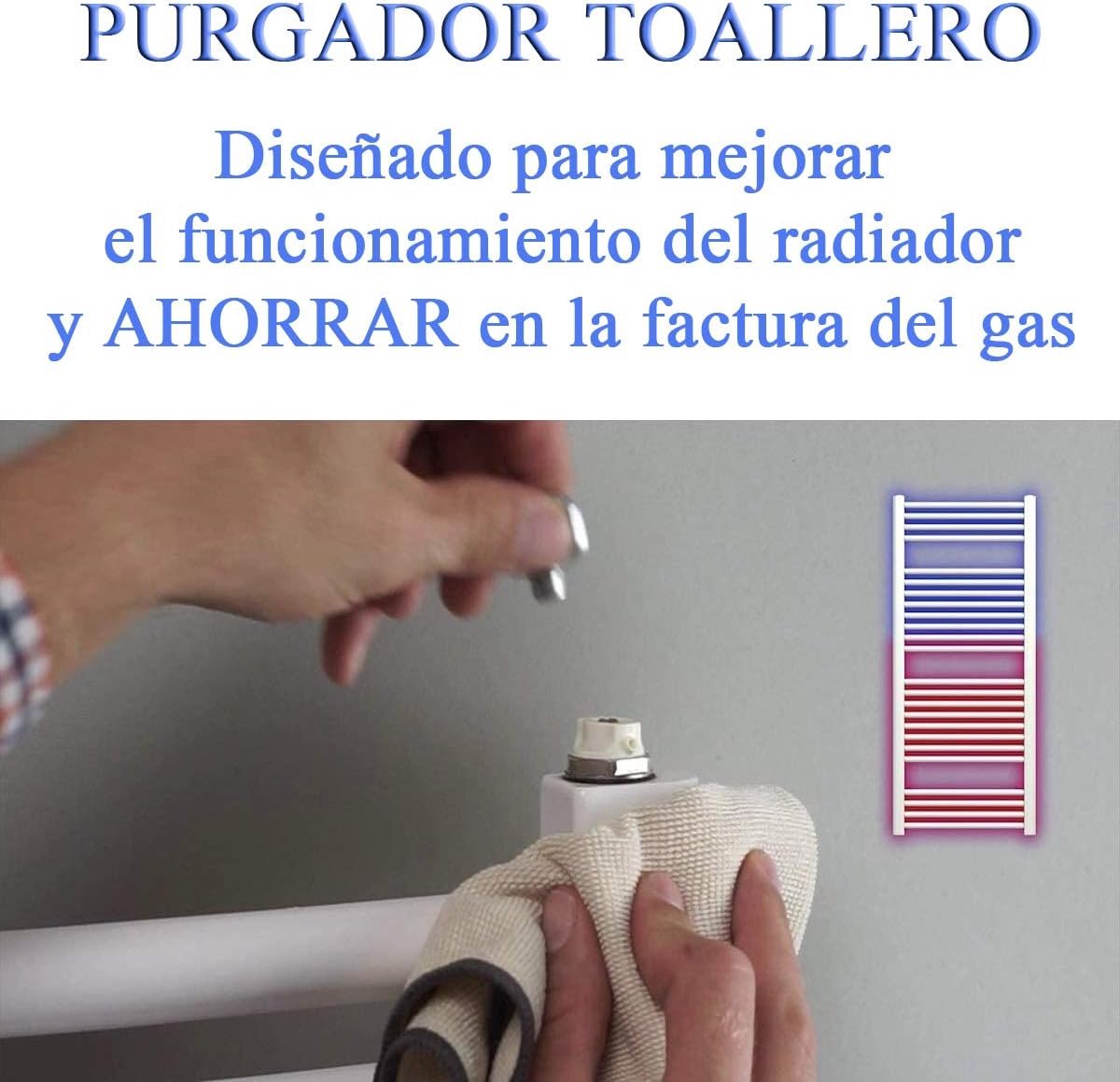 SnelShoppen - Handdoekventilator voor Radiator 1/2 Inch - Draaibaar, Handmatig en Universeel - 1 Stuk voor Efficiënte Verwarming en Droging - Ideaal v