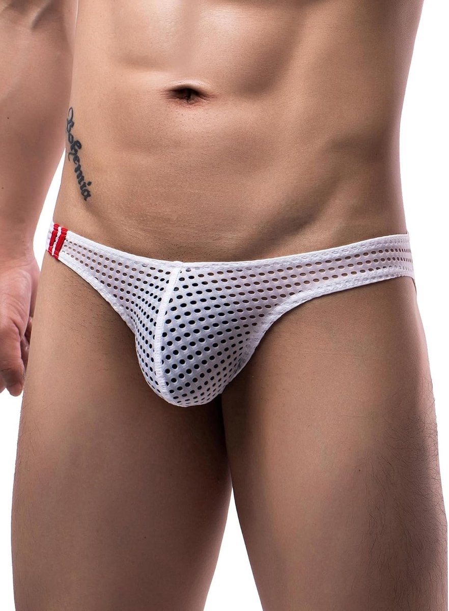 SnelShoppen - Heren Tanga String Ondergoed Grote Maat, Comfortabele Stretch, Lage Taille, U-vormige Snit, Perfecte Pasvorm voor Dagelijks Gebruik