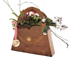 Vintage Plant Pot Bag 35 x 35 cm - Shabby Chic Tuin Decoratie voor Woonkamer