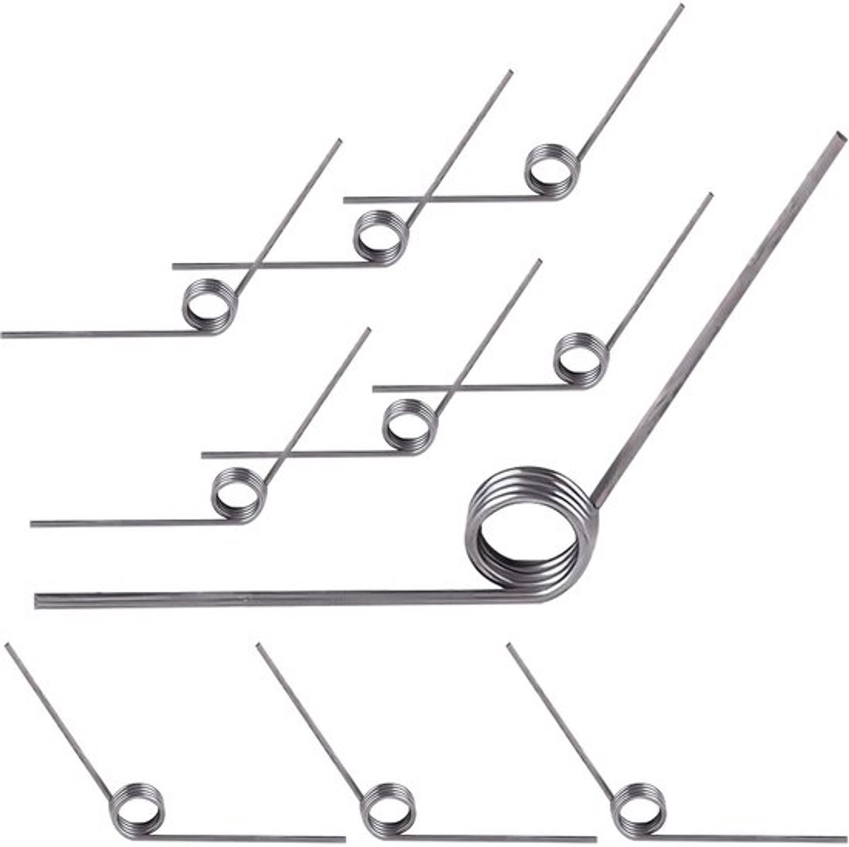 10 stuks torsieveren, V-vormige veren, 0,7 x 3 rotaties x 120° snoeischaarveren, voor reparatieprojecten